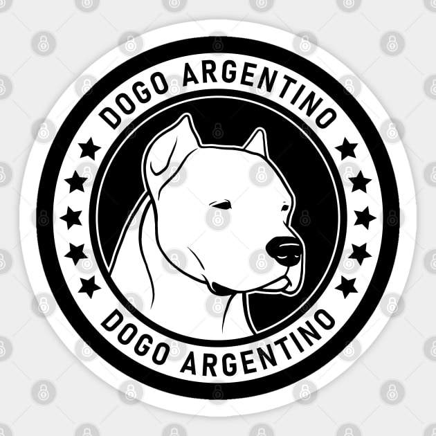 Dogo Argentino Fan Gift Sticker by millersye